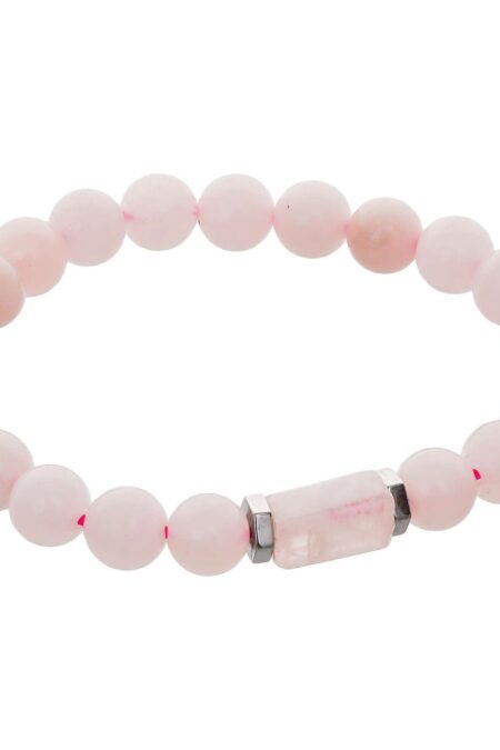 Rose Quartz Tumbler Bracelet for Women Men's Gifts - Protection Healing Crystal Bracelet - 8mm Gemstone Beaded Adjustable