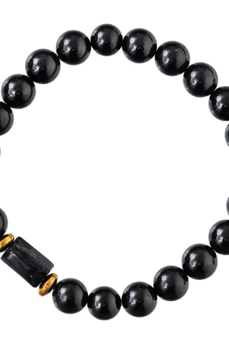 Black Tourmaline Bracelet for Women Men's Gifts - Protection Healing Crystal Bracelet - 8mm Gemstone Beaded Adjustable