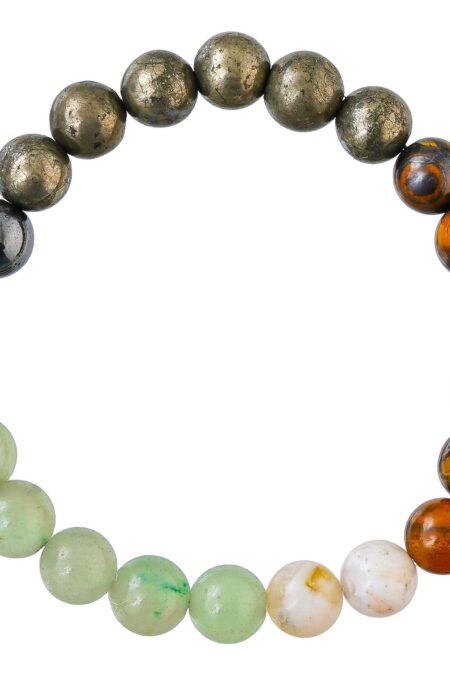 Money Magnet Bracelet for Women Men's Gifts - Protection Healing Crystal Bracelet - 8mm Gemstone Beaded Adjustable