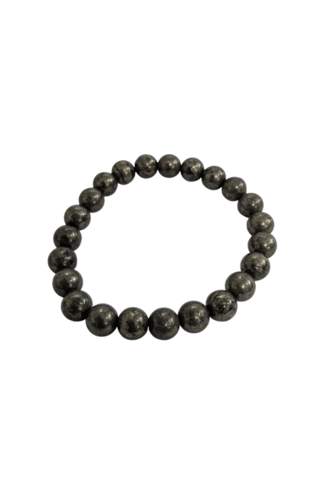 Pyrite Bracelet for Women Men's Gifts - Protection Healing Crystal Bracelet - 8mm Gemstone Beaded Adjustable