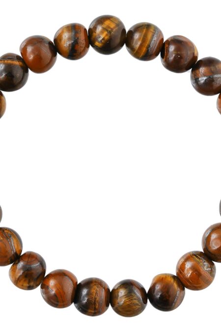 Tiger Eye Bracelet for Women Men's Gifts - Protection Healing Crystal Bracelet - 8mm Gemstone Beaded Adjustable