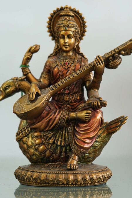 Ma Saraswati Brass Statue